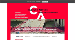 Desktop Screenshot of culture-action.org