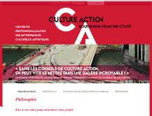 Tablet Screenshot of culture-action.org